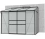 Serre de jardin en polycarbonate 4 mm et aluminium noir Ida