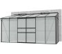 Serre de jardin en polycarbonate 4 mm et aluminium noir Ida