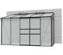 Serre de jardin en polycarbonate 4 mm et aluminium noir Ida