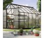 Serre de jardin en polycarbonate 4 mm et aluminium noir Jupiter - VITAVIA