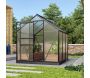 Serre de jardin en polycarbonate 4 mm et aluminium noir Venus - VIT-0133