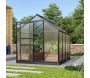 Serre de jardin en polycarbonate 4 mm et aluminium noir Venus - VITAVIA