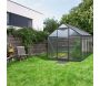 Serre de jardin en polycarbonate 4 mm et aluminium noir Venus - VIT-0135