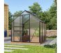 Serre de jardin en polycarbonate 6 mm et aluminium noir Venus - VITAVIA