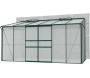 Serre de jardin en polycarbonate 4 mm et aluminium vert emeraude Ida