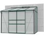 Serre de jardin en polycarbonate 6 mm et aluminium vert emeraude Ida