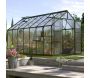 Serre de jardin en polycarbonate 4 mm et aluminium vert emeraude Jupiter - VITAVIA