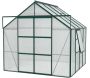 Serre de jardin en polycarbonate 4 mm et aluminium vert emeraude Jupiter