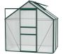 Serre de jardin en polycarbonate 4 mm et aluminium vert émeraude Venus