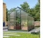 Serre de jardin en polycarbonate 4 mm et aluminium vert émeraude Venus - VITAVIA