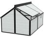 Serre potagère en polycarbonate 4 mm et aluminium Gaia Jumbo