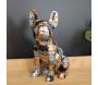 Statuette bouledogue assis en polyrésine Puzzle - DRIMMER