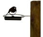 Support pour bol mangeoire en acier corten Bird