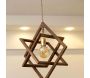 Suspension en bois et jute Nora - HANAH HOME