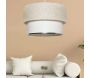 Suspension moderne beige en coton Naia - HANAH HOME