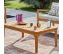 Table basse de jardin en teck Murcia - PROLOISIRS