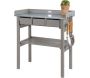 Table de jardinage en pin et zinc - 119