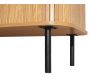 Table de nuit en bois et métal à lamelles KYOTO (Lot de 2) - 8