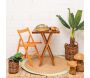 Table pliante 60 x 60 cm en bois - Italiadoc