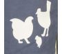 Tablier en coton Famille poule - 5