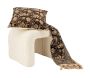 Banc blanc tissu bouclettes - 6