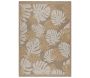 Tapis intérieur extérieur aspect jute jaune Tulum 9062