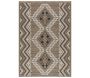 Tapis intérieur extérieur aspect jute noire Tijuana 9054