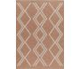 Tapis intérieur extérieur aspect jute terracotta Tijuana 9048