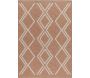 Tapis intérieur extérieur aspect jute terracotta Tijuana 9048