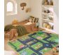 Tapis intérieur à poils courts Alix 738 vert - 