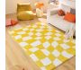 Tapis intérieur à poils longs Swing 383 jaune - 