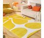 Tapis intérieur à poils longs Swing 385 jaune - NAZ-0822