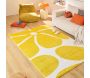 Tapis intérieur à poils longs Swing 385 jaune - 