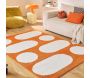 Tapis intérieur à poils longs Swing 381 orange - NAZ-0774