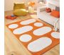 Tapis intérieur à poils longs Swing 381 orange - 