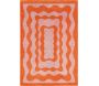 Tapis intérieur à poils longs Swing 382 orange