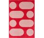 Tapis intérieur à poils longs Swing 381 rouge