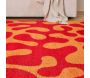 Tapis intérieur à poils longs Swing 384 rouge - 125,30