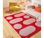 Tapis intérieur à poils longs Swing 381 rouge - 