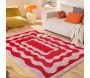 Tapis intérieur à poils longs Swing 382 rouge - NAZ-0786