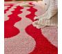 Tapis intérieur à poils longs Swing 382 rouge - 46,90