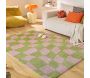 Tapis intérieur à poils longs Swing 383 vert - NAZ-0798