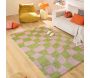 Tapis intérieur à poils longs Swing 383 vert - 