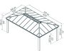 Tonnelle de jardin en aluminium et polycarbonate Dallas - PAA-0463