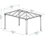 Tonnelle de jardin en aluminium et polycarbonate Martinique - PAA-0441