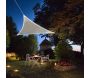 Voile d'ombrage triangulaire avec leds solaires intégrées Night and day - 