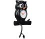 Wall Clock Owl Pendulum