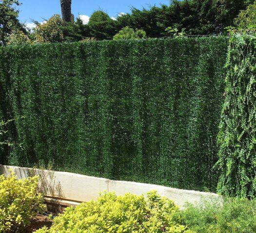 Brise Vue Feuillage Artificiel Mur végétal artificiel - Côté Clôture