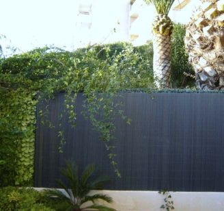 Bande brise-vue en résine tressée pour clôture rigide 19 x 255 cm vert  Rattan Art