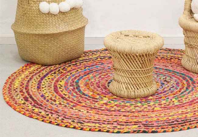 tapis-rond-boheme-colore-coton-jute